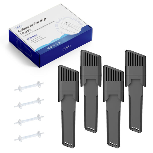 Replacement Cartridge Filter Kit for SC 2, including 4 filter cartridges and 4 check valves