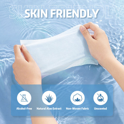 CPAP Mask Wipes, 160 Count Super Jumbo Pack, FSA/HSA Eligible, Extra Large & Moist, Unscented, Lint Free, Alcohol Free, Cleansing-Safe, Cleaning Wipes for Mask, CPAP Machine & Supplies, 2-Pack