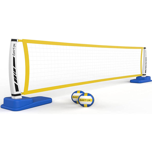 OMOTIYA Pool Volleyball Net Set with Base, Volleyball Net, 2 Omotiya
