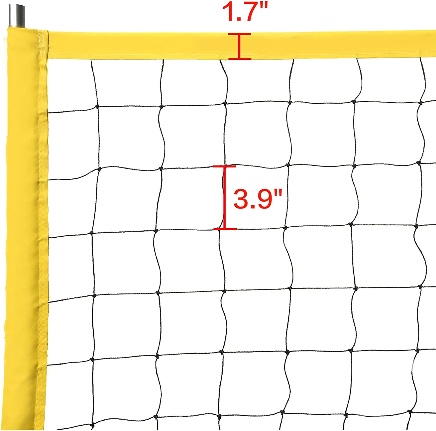 OMOTIYA LED Light Up Volleyball Set with Yellow Volleyball Net Orang Omotiya