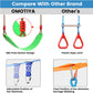 OMOTIYA Ninja Obstacle Course for Kids Backyard, 50FT Double Weatherproof Slacklines Design and 10 Accessories