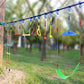 OMOTIYA Ninja Obstacle Course for Kids Backyard, 50FT Double Weatherproof Slacklines Design and 10 Accessories